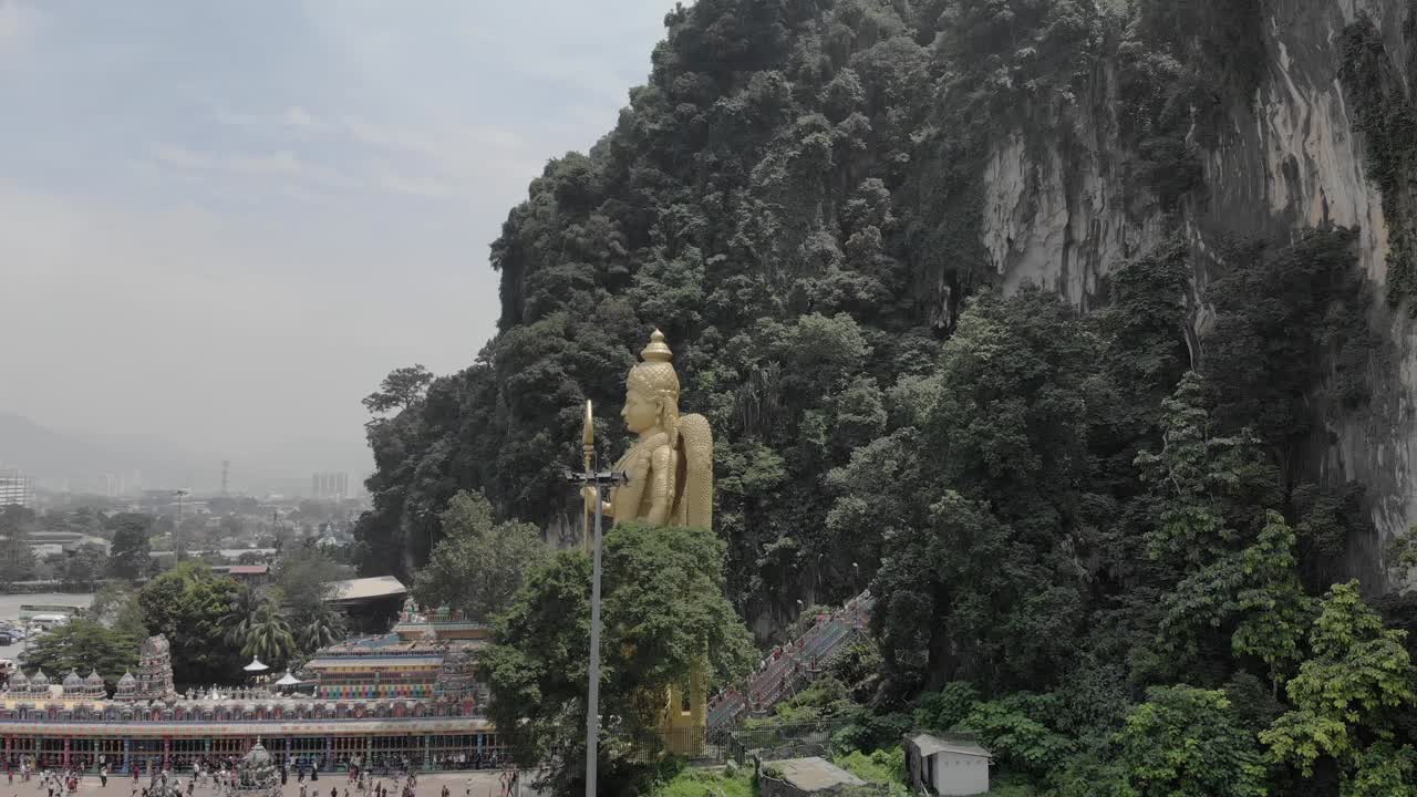 Giant Golden Statue at Batu Caves, Malaysia