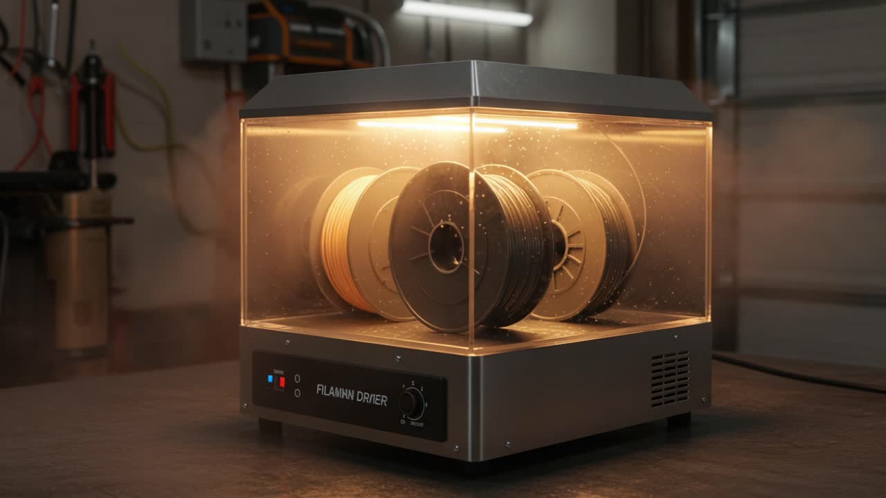 Advanced Filament Dryer: Efficiently Remove Moisture from 3D Printing Material for Superior Print Quality and Performance in a Controlled Environment