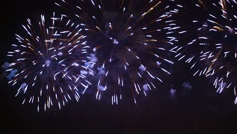 Colorful-fireworks-exploding-in-the-night-sky.-Celebrations-and-events-in-bright-colors.