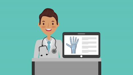 professional doctor medical character animation