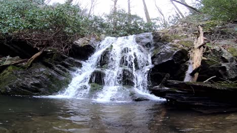 Underwater-swim-to-reveal-Waterfall!--4K