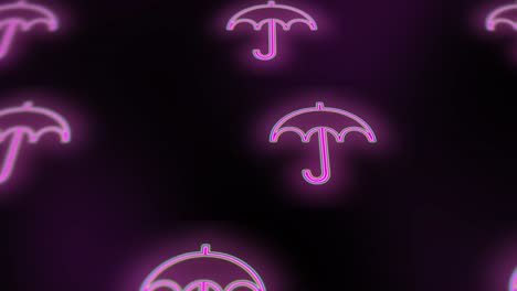 neon purple umbrella pattern