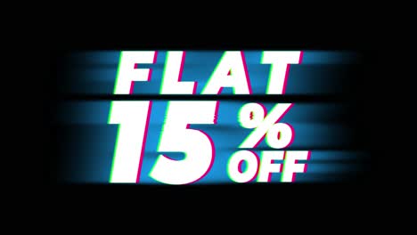 flat 15% off sale banner