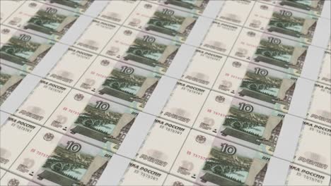 10-RUSSIAN-RUBLE-banknotes-printing-by-a-money-press