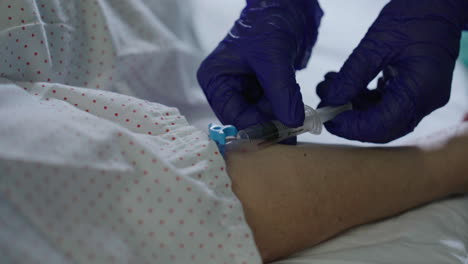 medical injection or blood draw procedure