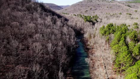otoño tardío en el bosque nacional de ozark