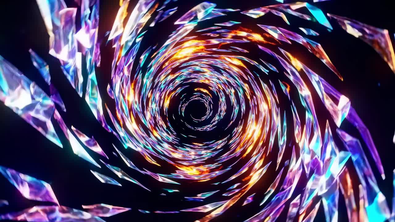 Abstract Colorful Tunnel