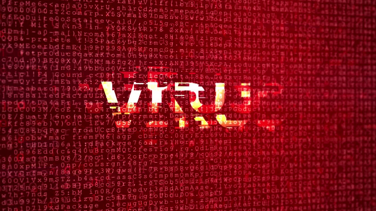Data breach warning message virus alart critical error message flashing on screen computer hacking