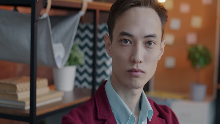 Portrait of a man in an office