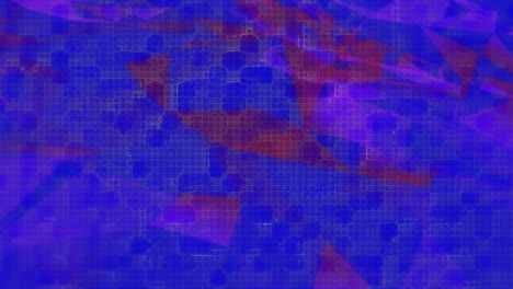 animación de la red de conexiones sobre fondo azul