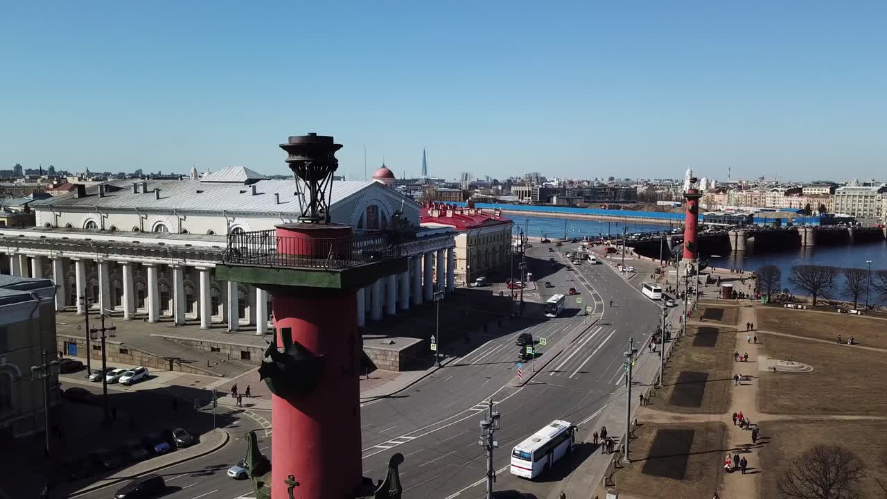 una vista aérea de san petersburgo, rusia
