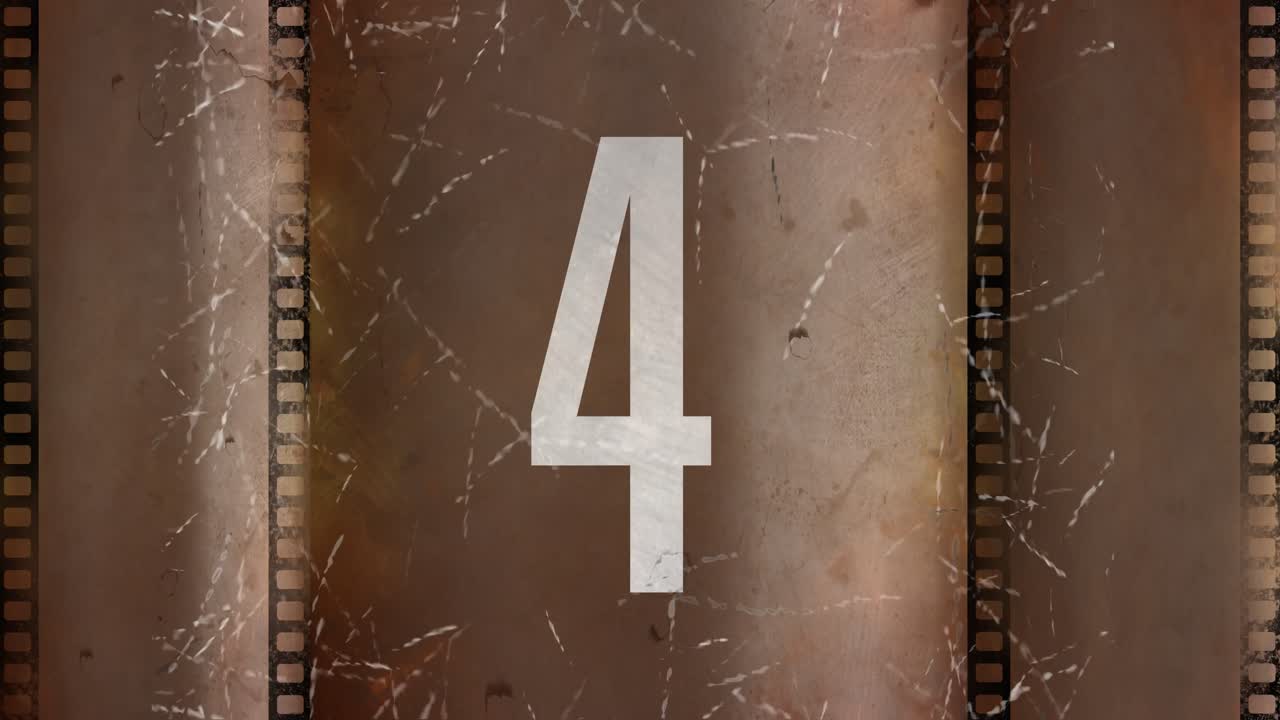 cuenta atrás de películas antiguas animación 4k