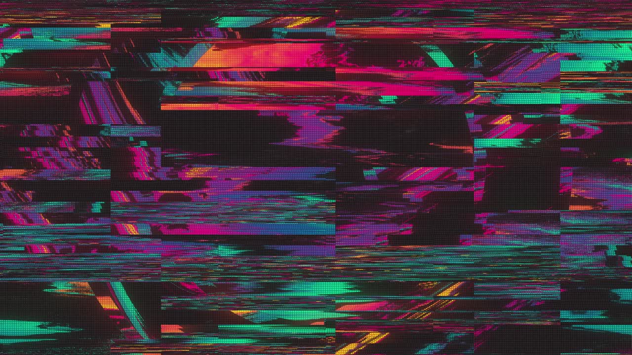 Unique Design Abstract Digital Animation Pixel Noise Glitch Error Video Damage