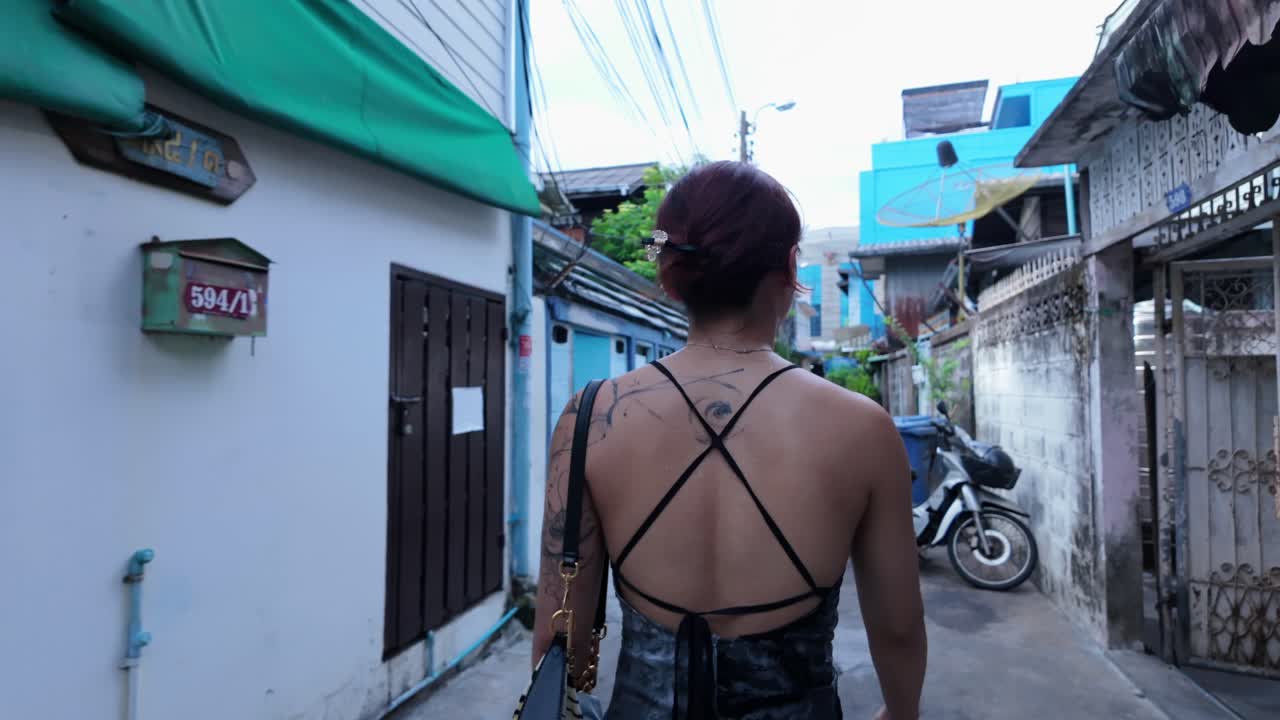 Walking through a Thai Alley