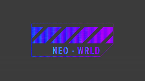 neo - wrld futuristic design