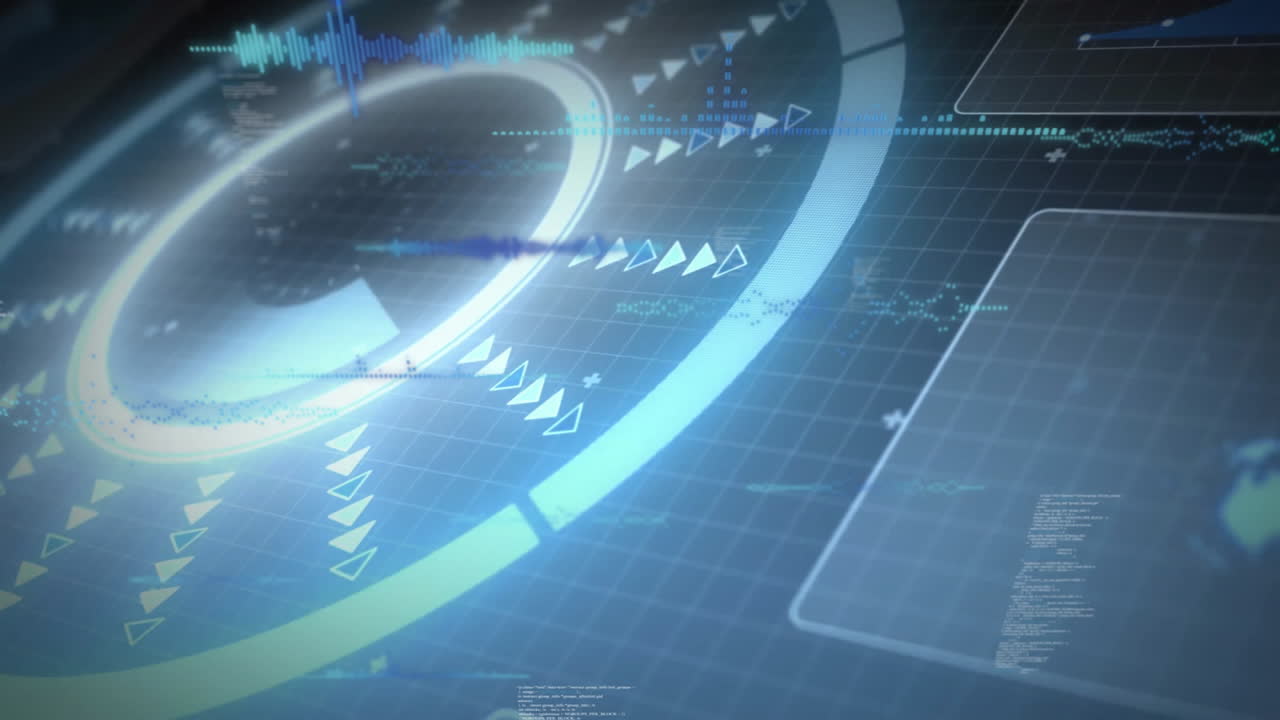 디지털 인터페이스를 사용하여 미래 시각화로 데이터를 분석하는 것