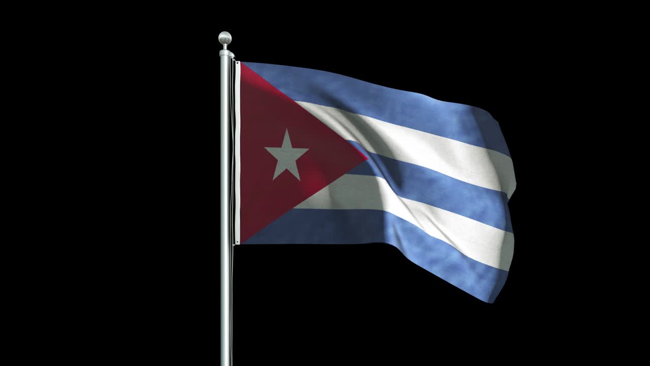 Animazione Bandiera di Cuba Sfondo 4K