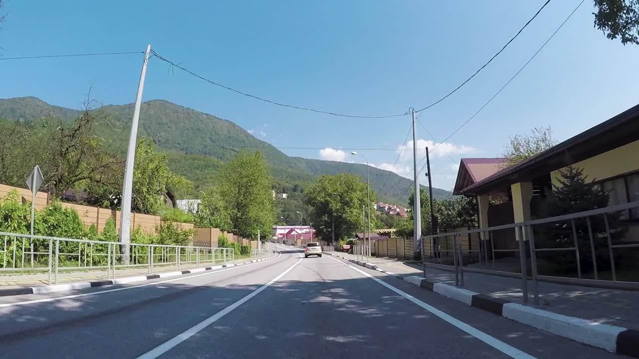 산악 도로 경치 드라이브