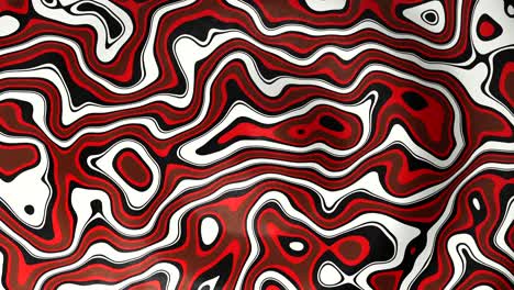 abstract red, white, and black marbling pattern