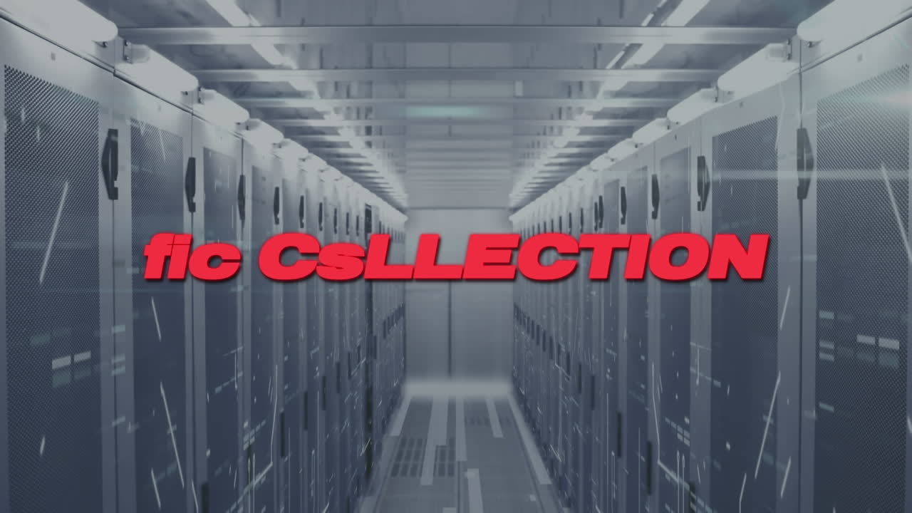 animación del nuevo texto de la colección a través de servidores informáticos.