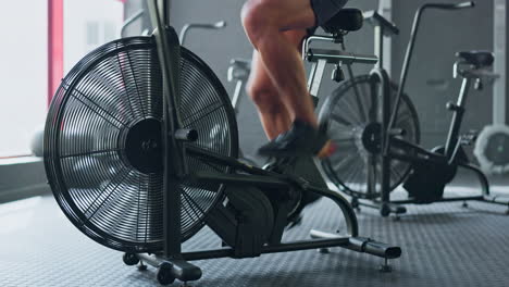 stationary bike, spinning and fitness workout