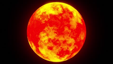 animaciones de plasma solar de cerca