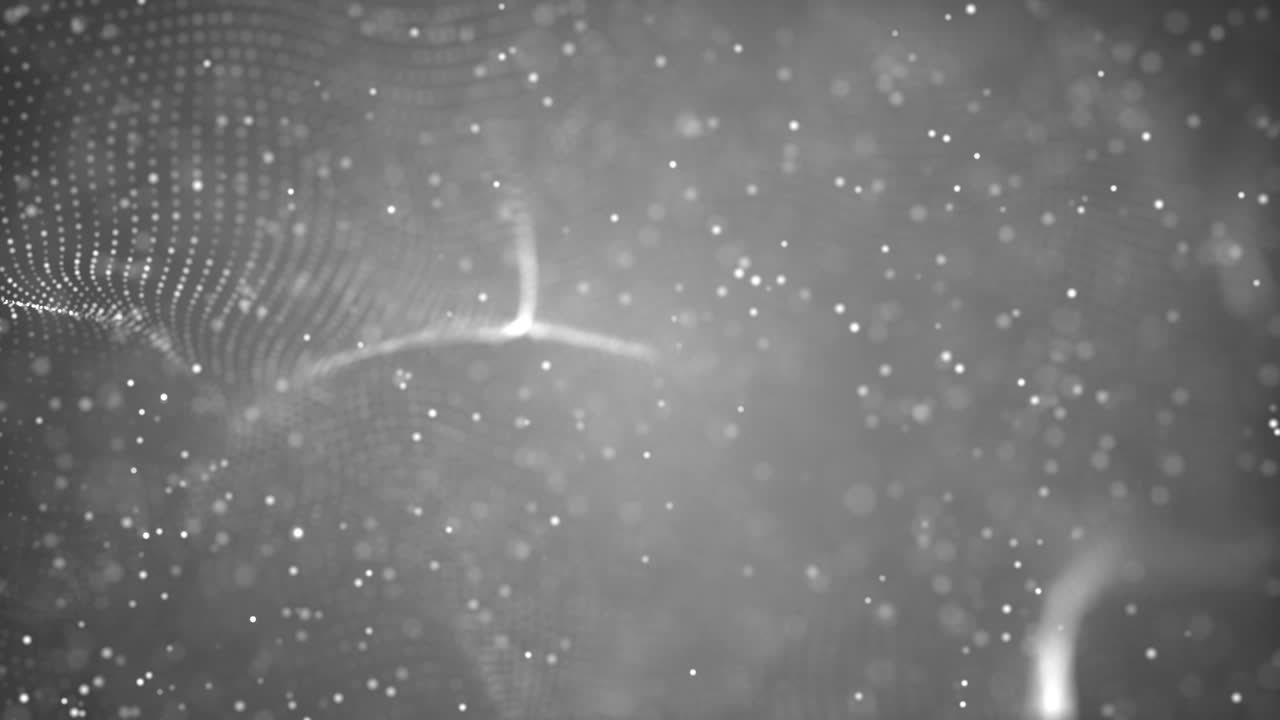 abstracts soft flowing dots. seamless loop. stock video