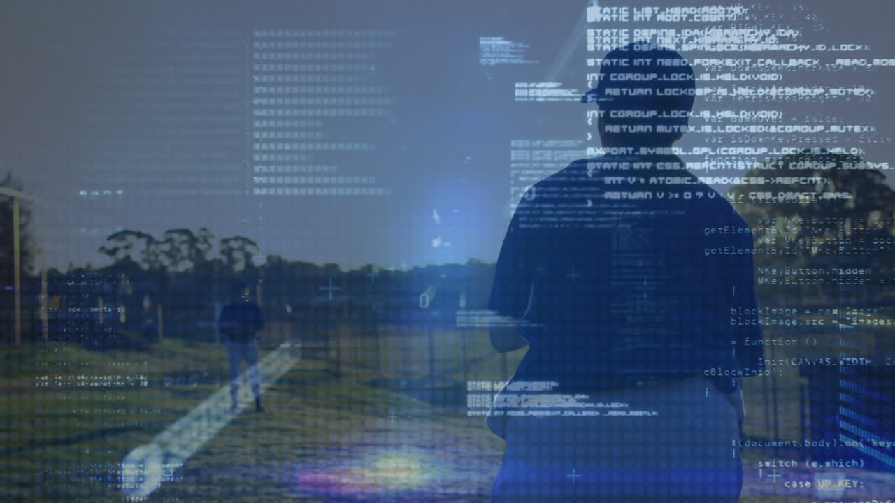 Animation of data processing over diverse baseball players