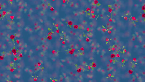 el papel tapiz de rosas, el círculo de azulejos, el remolino.