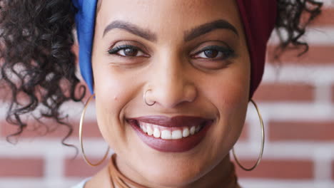 face makeup, stylish and portrait of black woman