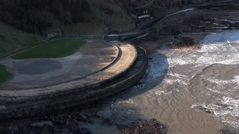 aerial-shot-of-coastal-walk-way