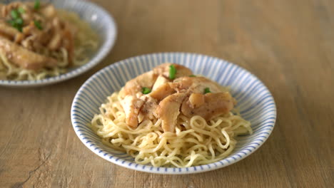 roast chicken noodle - asian food style