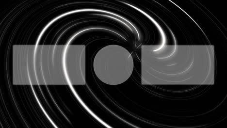 movimiento de la pantalla de finalización de la tarjeta de extremo de neón de vórtice