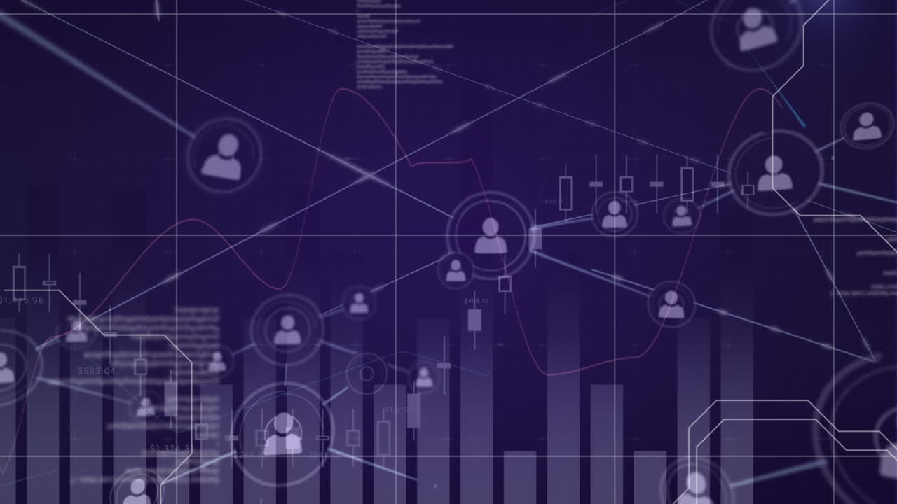 Profile icons with different graphs and program codes