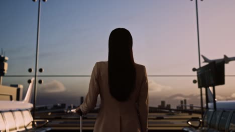 woman at airport