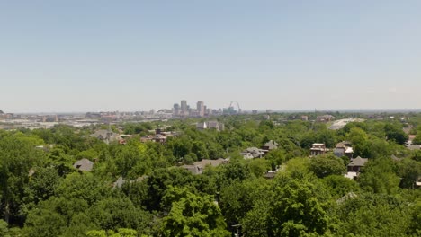 low aerial view st