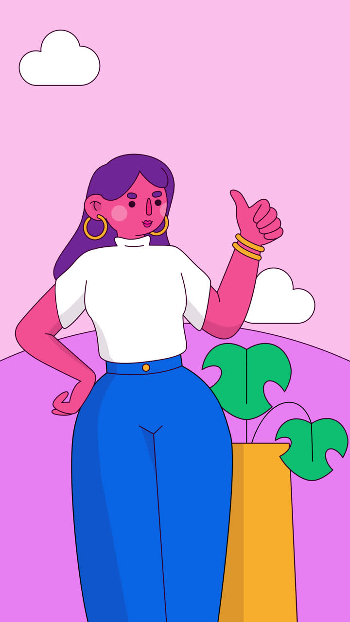 Woman Giving Thumbs Up