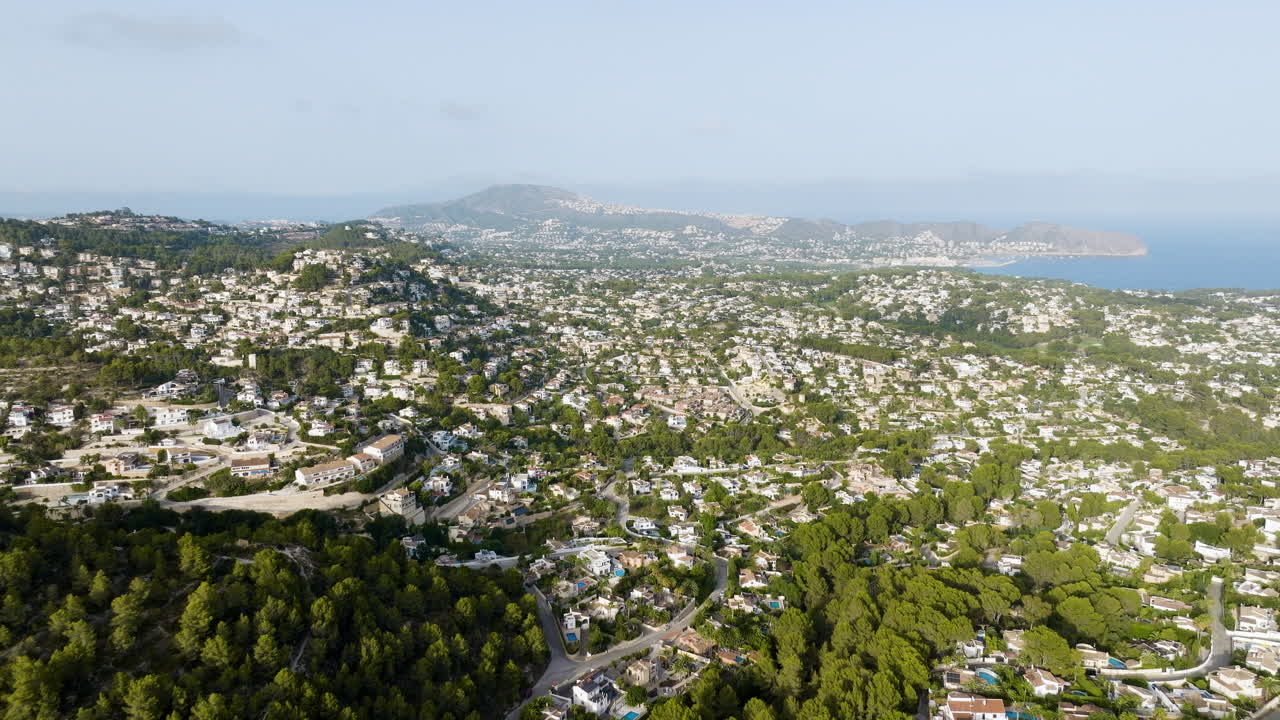Coastal Residential Area Aerial View