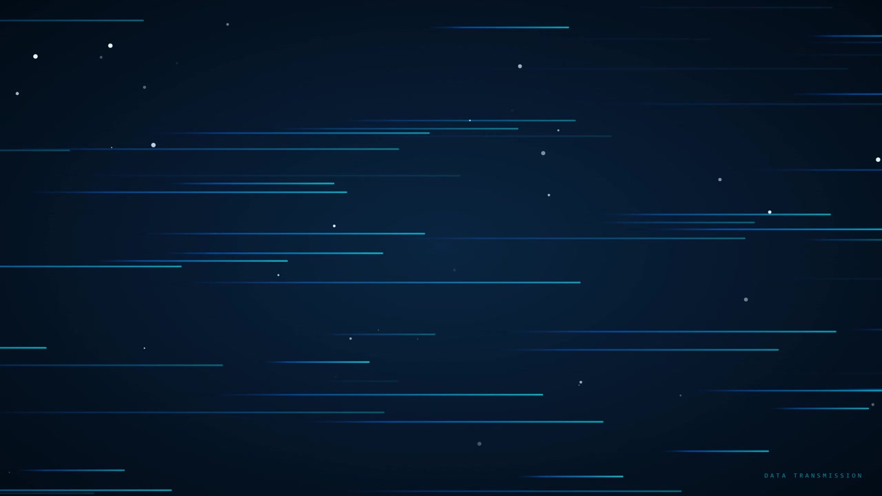 Abstract Digital Data Transmission with Moving Light Streaks