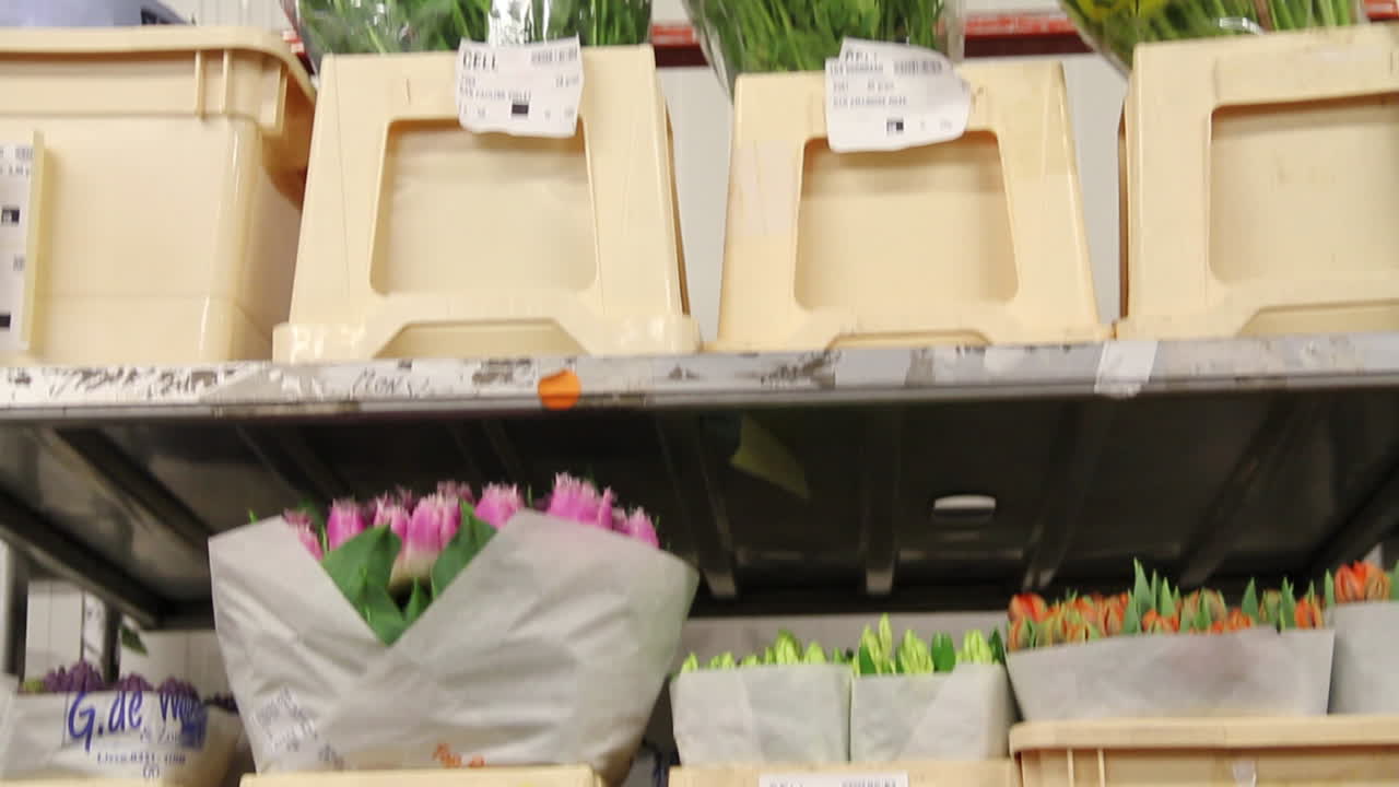 수출을 위해 선반에 꽃