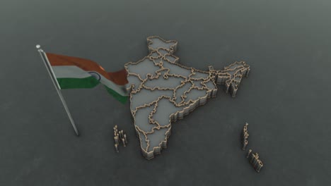 indian map background 4k