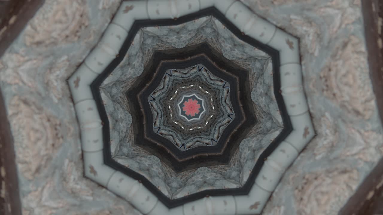 patrón de caleidoscopio geométrico abstracto