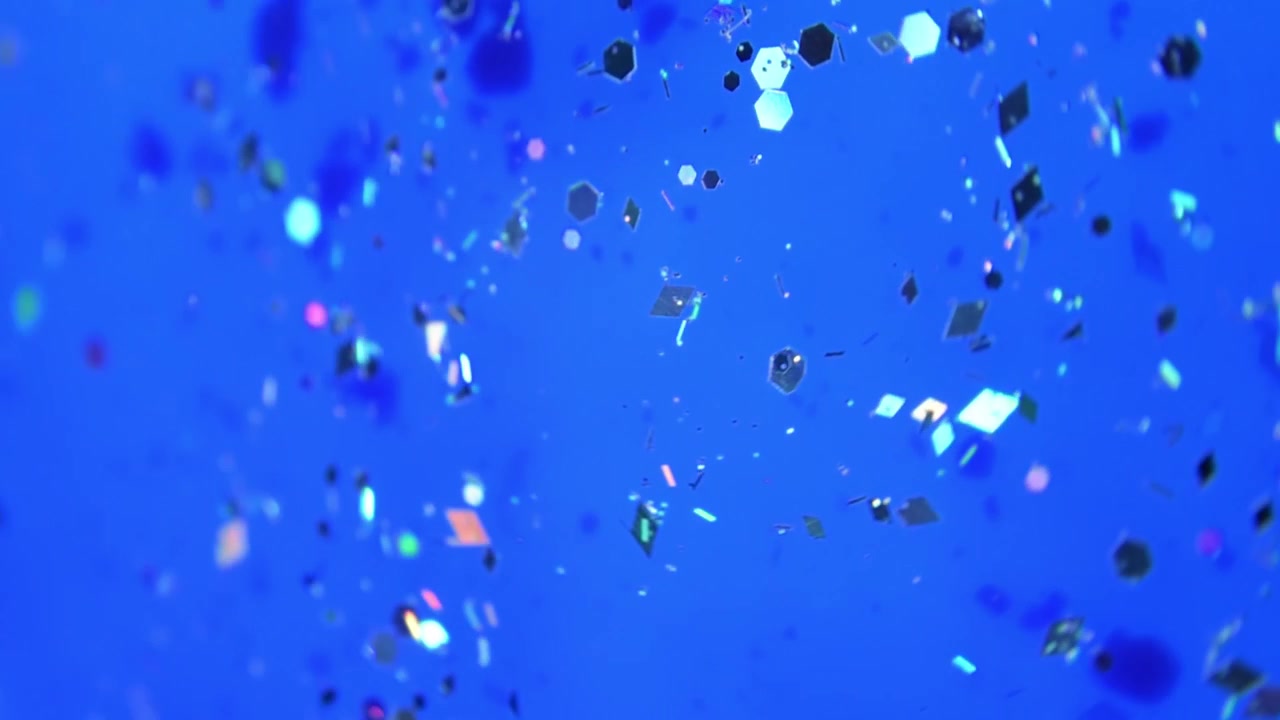 Texture cosmetica blu con glitter