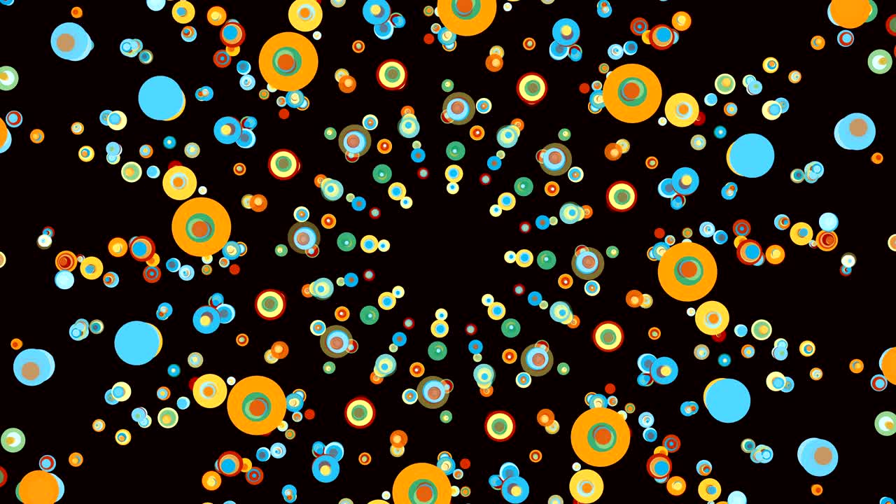 Colorful animated abstract cartoon background