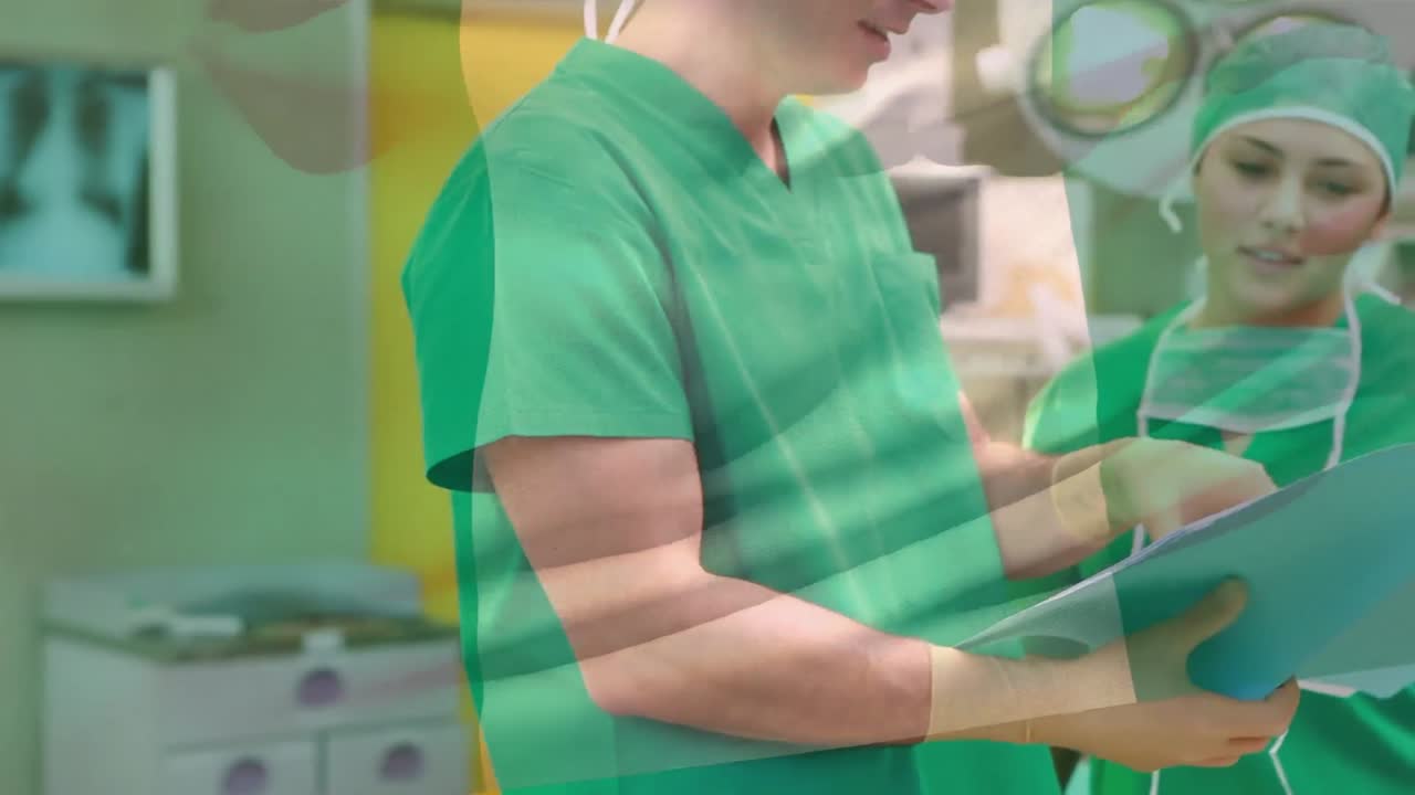 카우카시안 의 의사 들 이 이야기 하는 나이지리아 의  ⁇ 발 의 애니메이션