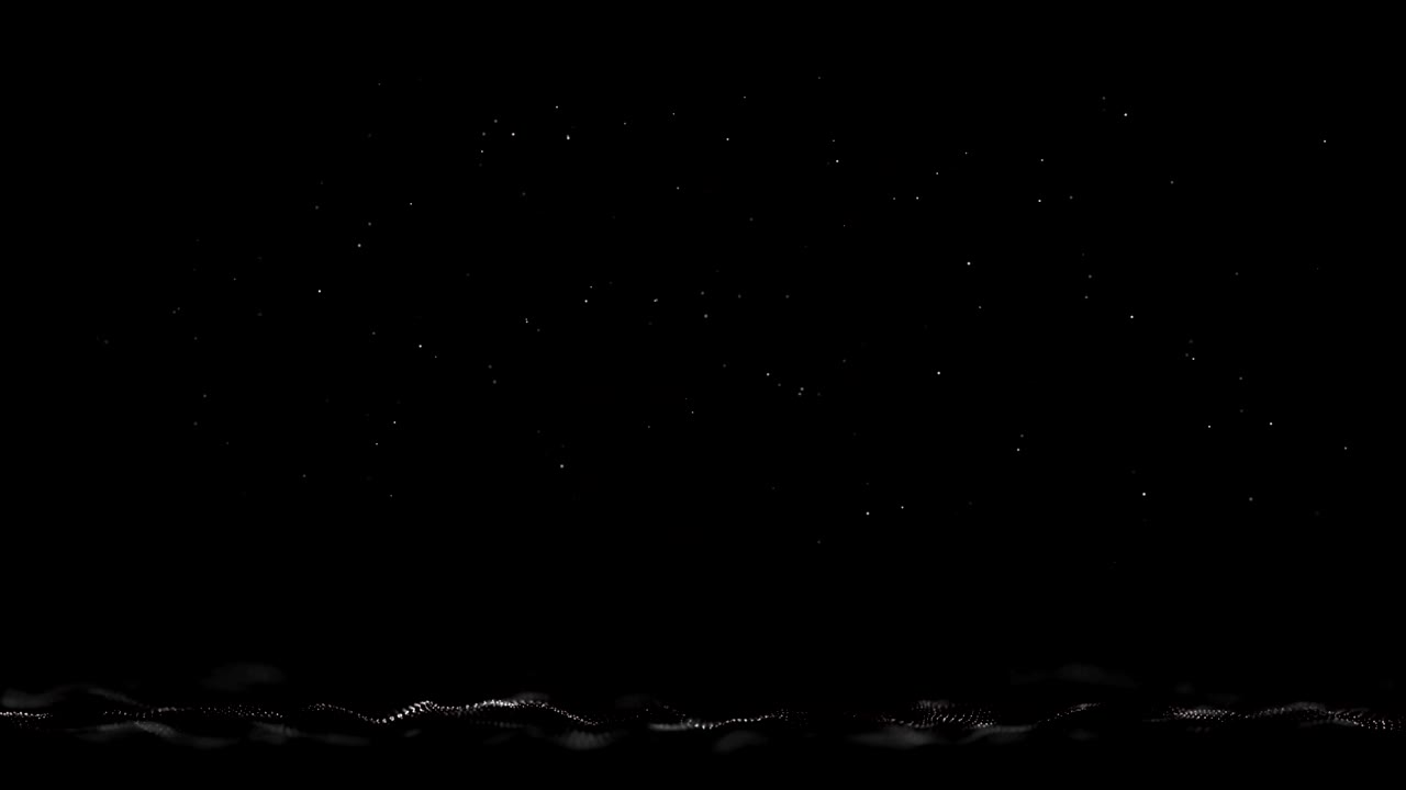 먼지가 우주에서 떠다니고, 원활한 루프 배경.