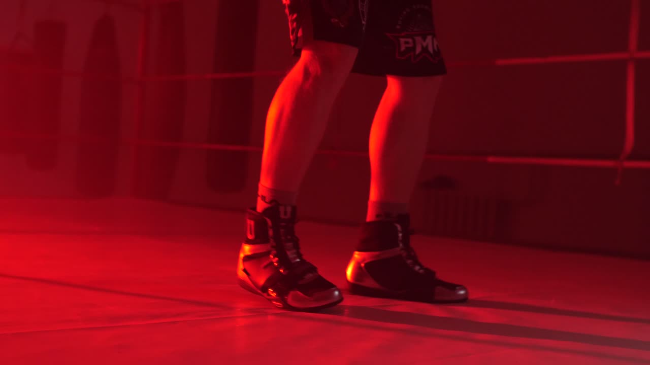 링에 있는 권투 선수