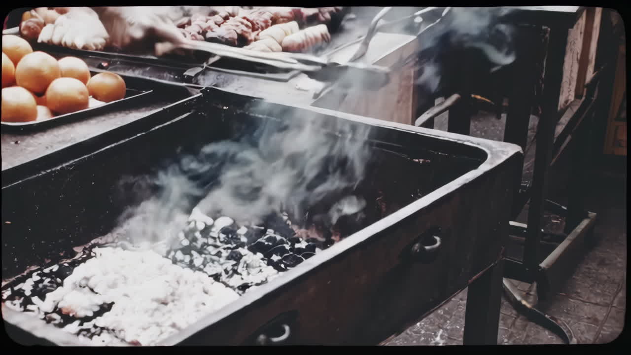Vintage Street Food Market in China