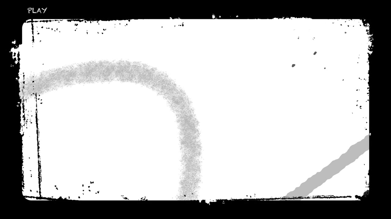 Abstract Hand-Drawn Lines and Shapes Animation with Vintage Film Overlay
