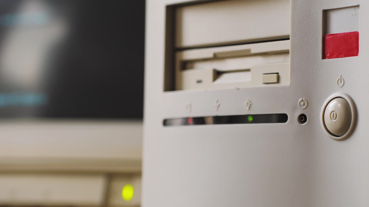 Vintage Computer with Monitor